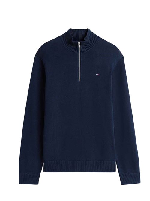 Maglione con mezza zip in cotone Tommy Jeans | DM0DM21654C1G